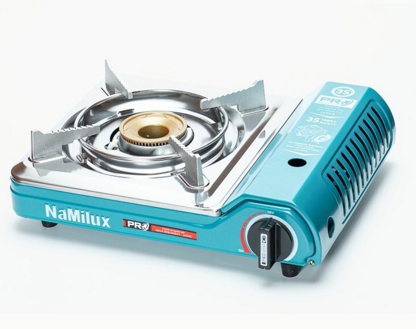 Газовая плита NaMilux NA-P4033PS Латунь 3 клапана