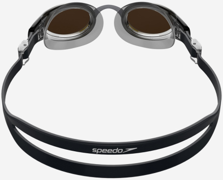 Очки для плавания Speedo Mariner Pro Mirror (зеркальные; Черный/Оранжевый)