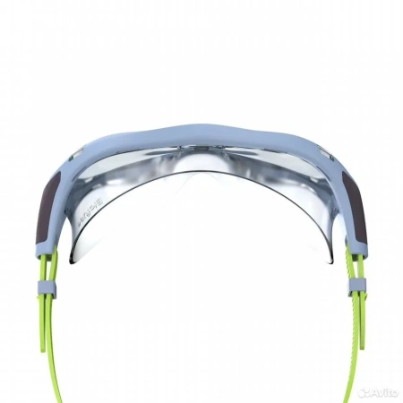 Очки для плавания Speedo Biofuse 2.0 Mask Junior детские (прозрачные; голубой/салатовый)